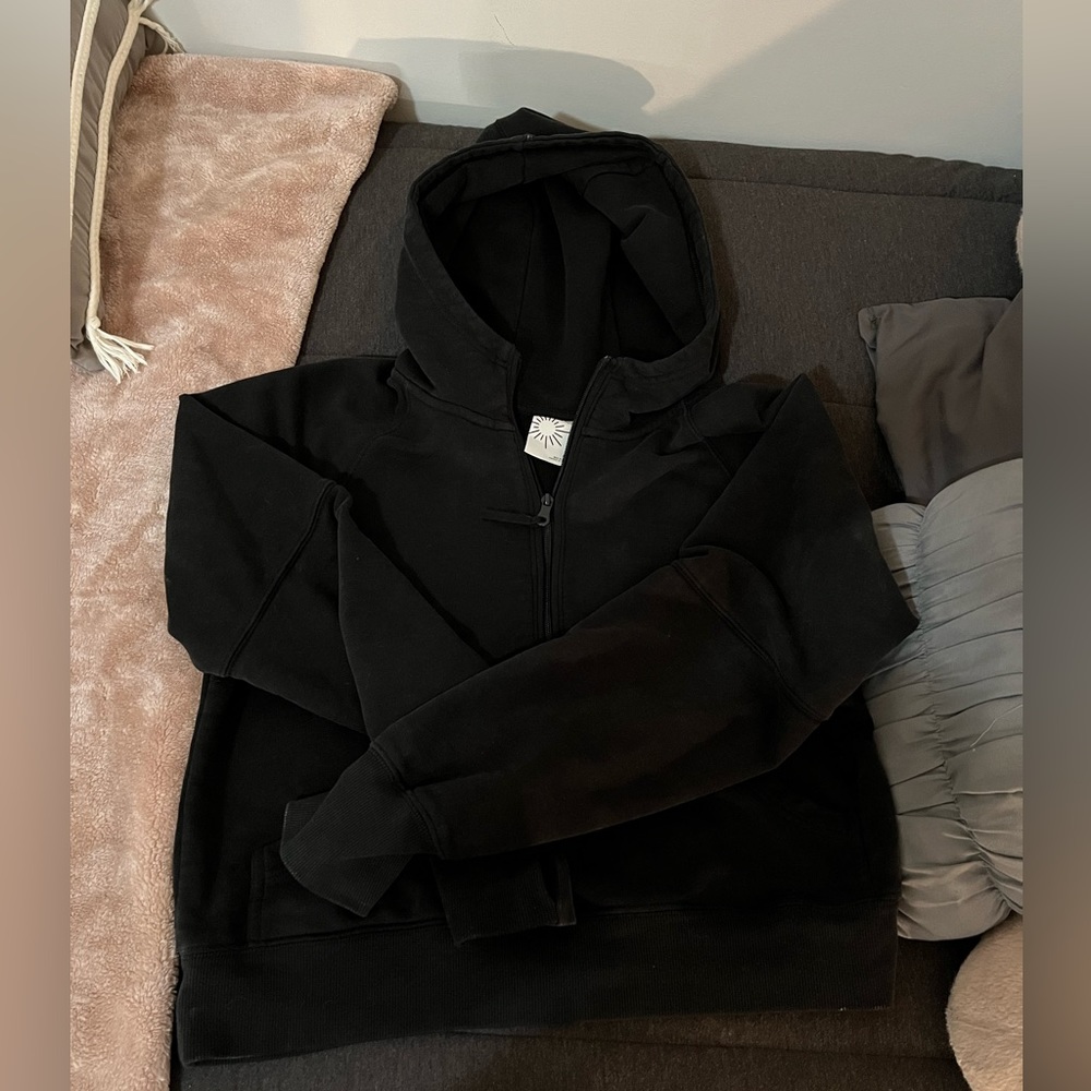 Offline by Aerie Throwback Quarter Zip Sweatshirt
